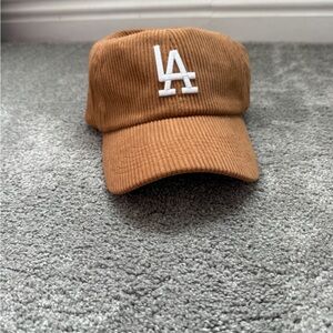 Brown Corduroy LA Cap